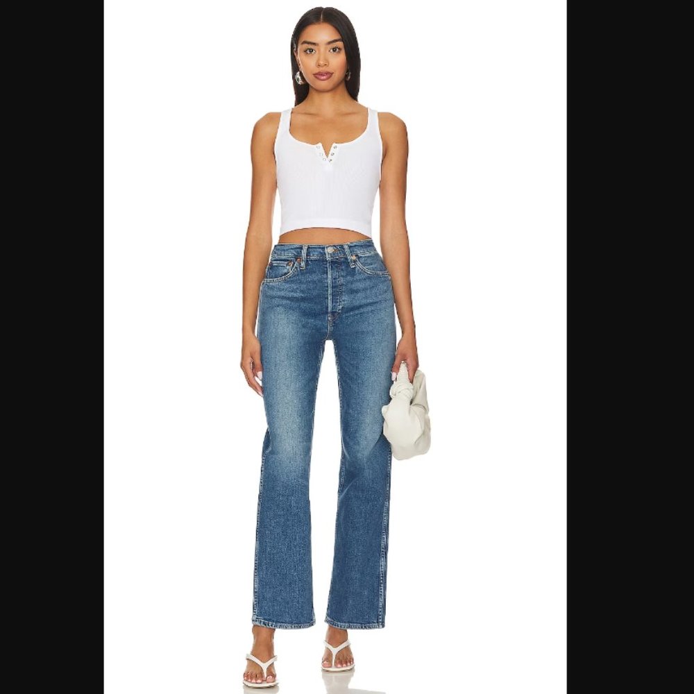 ReDone High Rise Loose Jeans in Anti Fade Size 27 NWT